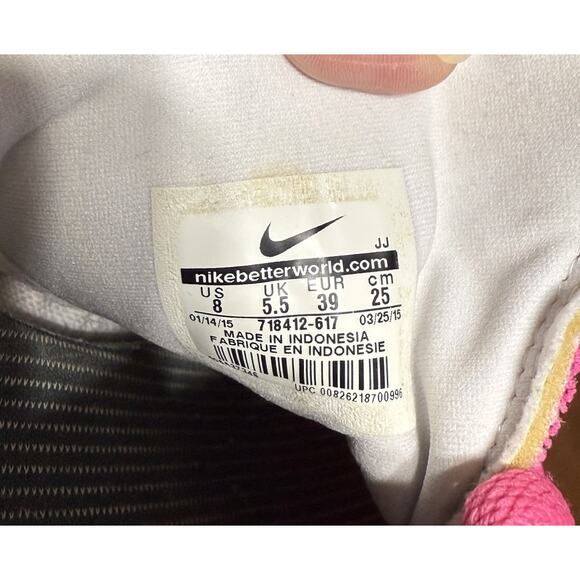 Nike Free 4.0 Flyknit Pink Running Sneaker Women’s Size 8 - Picture 3 of 8